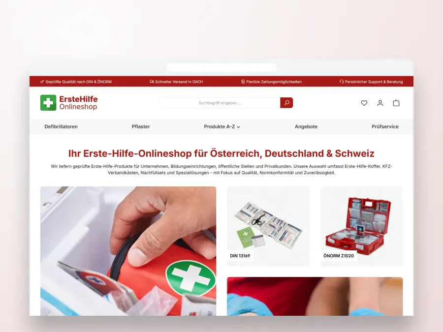 Erste Hilfe Onlineshop