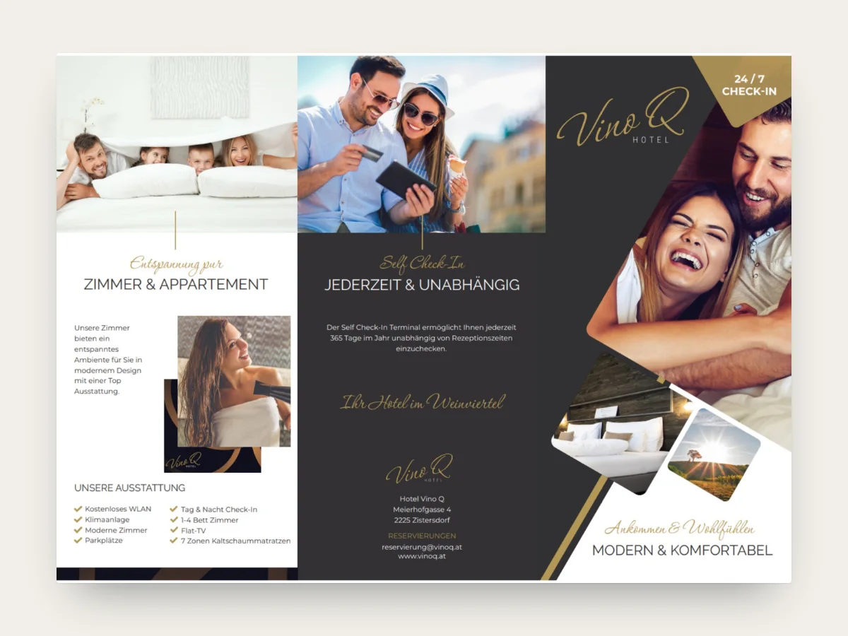 VinoQ Hotel · Flyer