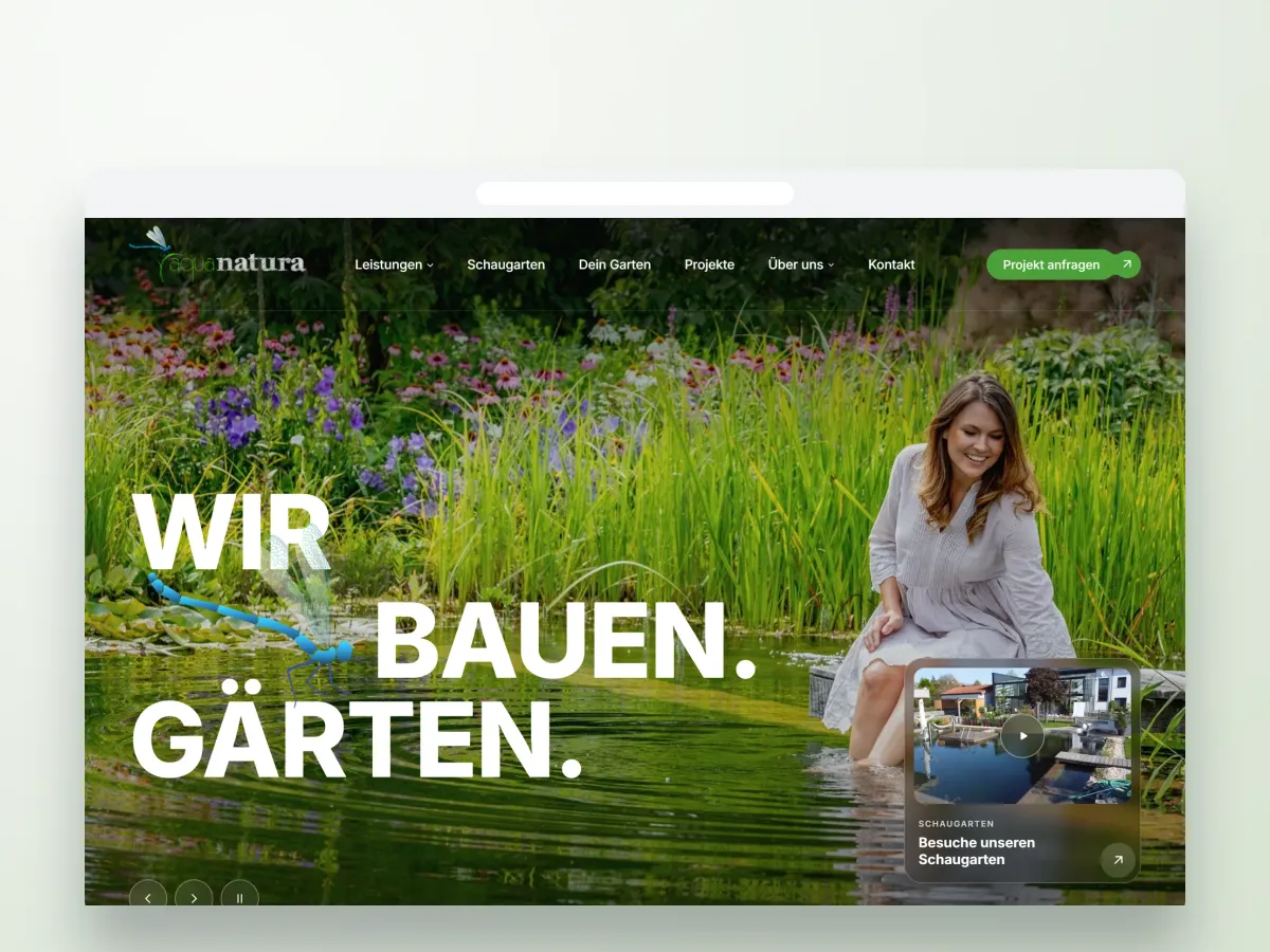 Website von Aquanatura