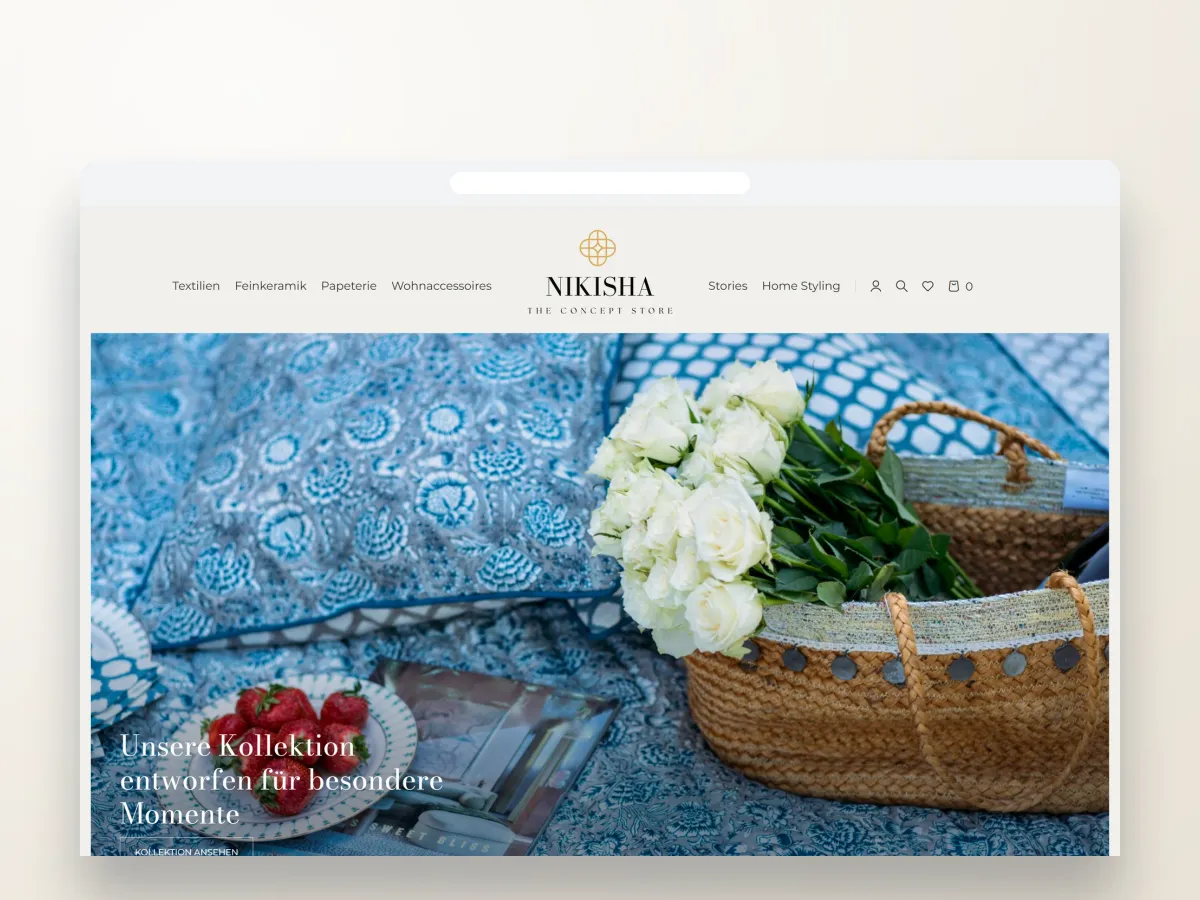 Website von Nikisha
